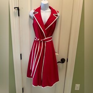 Neiman Marcus wrap red dress size Medium